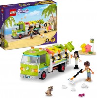 LEGO 41712 Friends Camion Riciclaggio Rifiuti, con Mini Bambolina Emma, Set Costruzioni Nettezza Urbana Giocattolo, Giochi per Bambini dai 6 Anni
